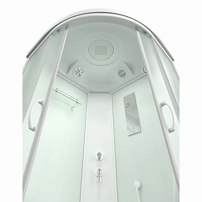 Душевая кабина 100х100 угловая Mirwell MR3510TP-C3-RUS высокий поддон