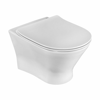 Комплекты унитаз с инсталляцией ПЭК Roca Faro ZRU9307613 подвесная чаша Rimless + сиденье + панель слива