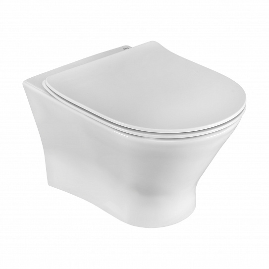 Комплекты унитаз с инсталляцией ПЭК Roca Faro ZRU9307613 подвесная чаша Rimless + сиденье + панель слива