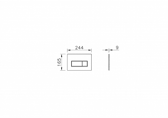 Комплект инсталляции с подвесным унитазом VitrA Zentrum Square 9875B003-7201