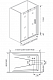 Душевое ограждение Good Door Galaxy WTW-1100-C-B (110*195*6)