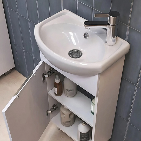 Раковина Santek Азов 40 мебельная отверстие под смеситель справа 1WH110254