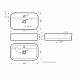 Раковина на столешницу Sanita Luxe Infinity Shelf INF60SLWB01SH