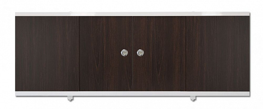 Экран-купе под ванну раздвижной водостойкий 150 см, венге, МетаКам