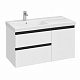 Тумба под раковину Roca Domi 100 белый глянец 2 ящика, левая A857477806