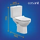 Унитаз компакт Cersanit CITY Clean On 011 3/5 DPL EO slim S-KO-CIT011-3/5-COn-S-DL-w