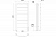 Полотенцесушитель Terminus Виктория quick touch П8 400x850 4670078531209