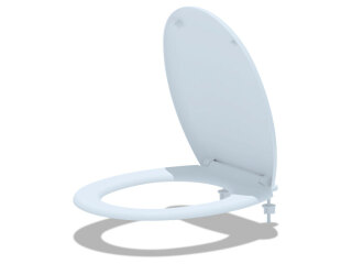 Сиденье для унитаза АНИ пласт из полипропилена с пласт. креплением WS0100