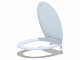 Сиденье для унитаза АНИ пласт из полипропилена с пласт. креплением WS0100
