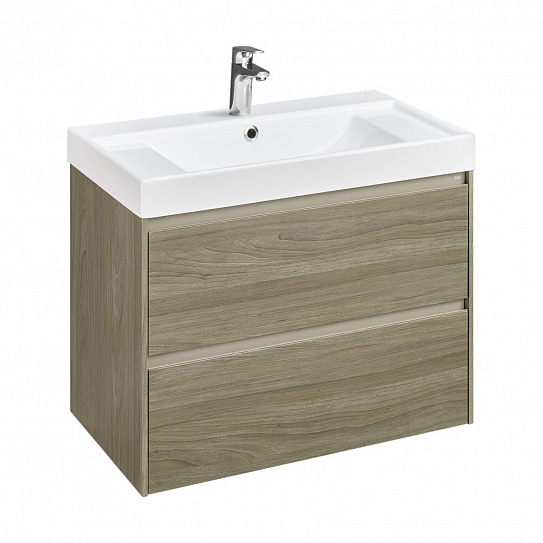 Тумба под раковину Roca Ona 800 темный вяз 2 ящика A857630511