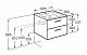 Тумба с раковиной Roca Victoria 60 2 ящика A857468402, городской дуб