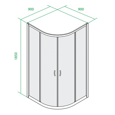 Душевой угол Iddis Glass TF90ML