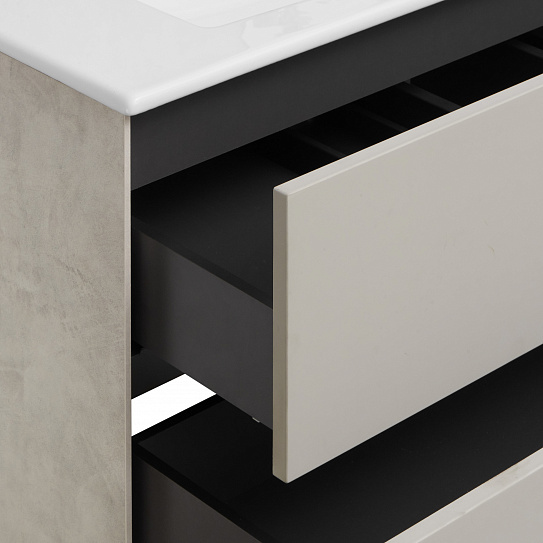 Тумба под раковину Aquaton Сохо 100 cлэйт, галька серая 1A258201AJ9A0 (под рак. Элина 100)