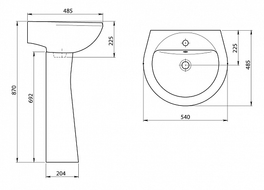 Пьедестал Воротынск Соната, Версия, PRO 197х197х625