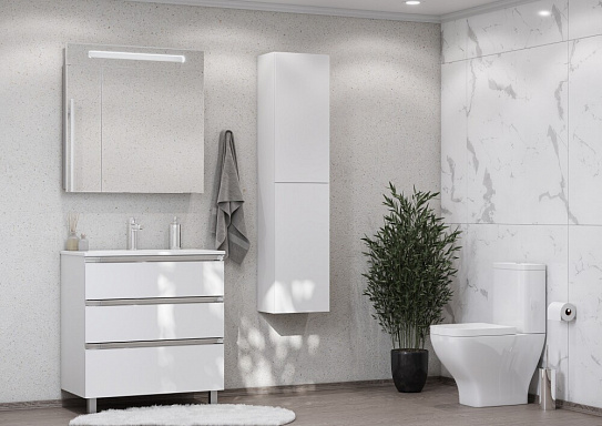 Зеркальный шкаф Roca Victoria Nord 80 белый глянец ZRU9000033