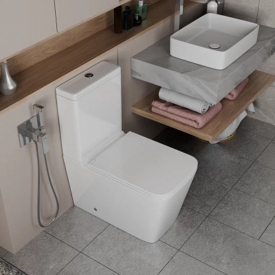 Унитаз-компакт безободковый с микролифтом D&K Berlin DT1437016