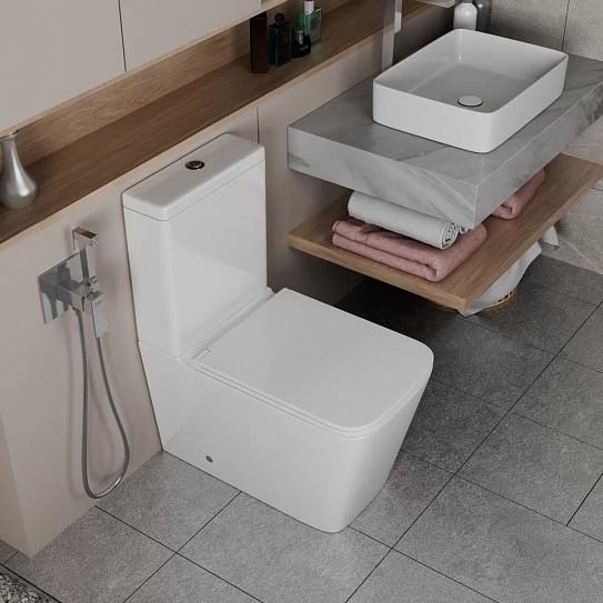 Унитаз-компакт безободковый с микролифтом D&K Berlin DT1437016