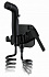 Гигиенический душ встраиваемый черный латунь RUSH Capri CA1435-99Black