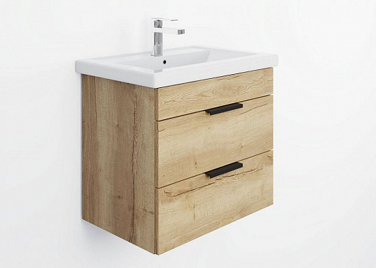 Тумба Onika Дайлер 60 подвесная графит/дуб сонома