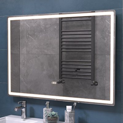 Зеркало в ванную 100х70 VIGO GEOMETRY LUXE 1000 на взмах