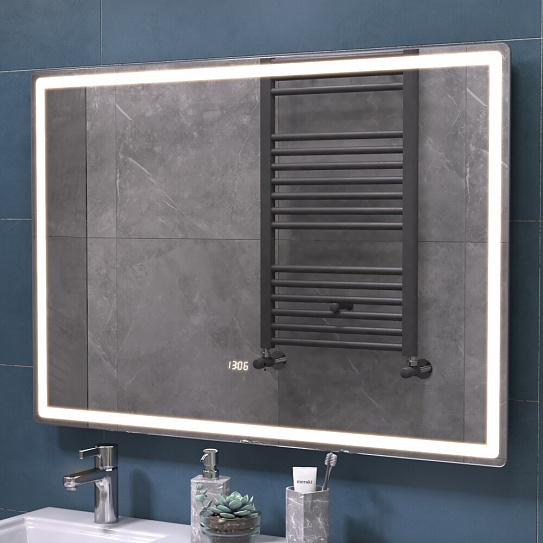 Зеркало в ванную 100х70 VIGO GEOMETRY LUXE 1000 на взмах