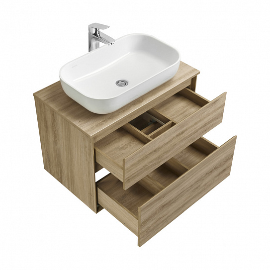 Тумба под накладную раковину Aquaton Либерти 75 дуб эльвезия 1A279501LYC70