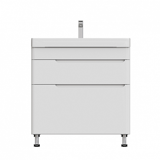 Тумба напольная MIRSANT Flat 80/2 УТ000099164 (раковина Astra 80)