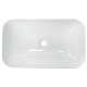 Раковина на столешницу врезная Sanita Luxe Infinity Inside 60см INF60SLWB01I, прямоугольная, фарфор