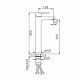 Смеситель для раковины нержавеющая сталь высокий Frap F1048-2 сатин