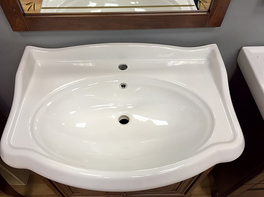 Тумба Opadiris Лоренцо 80, цвет белый без патины