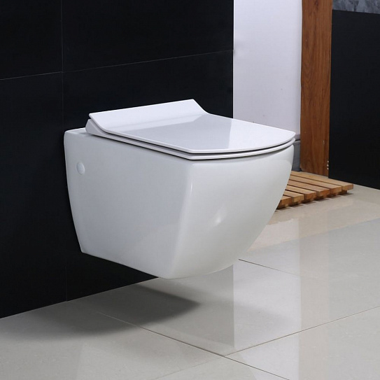 Унитаз подвесной безободковый BelBagno Carina BB514CHR