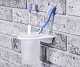 Стакан для зубных щеток стеклянный WasserKRAFT Kammel K-8328WHITE