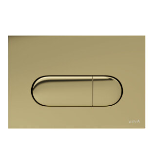 Кнопка смыва для инсталляции VitrA Root Round 740-2224 глянцевое золото двойный смыв