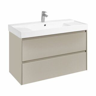 Тумба под раковину Roca Ona модуль 2 ящика 1000 серый матовый, 2 ящика, A857616510