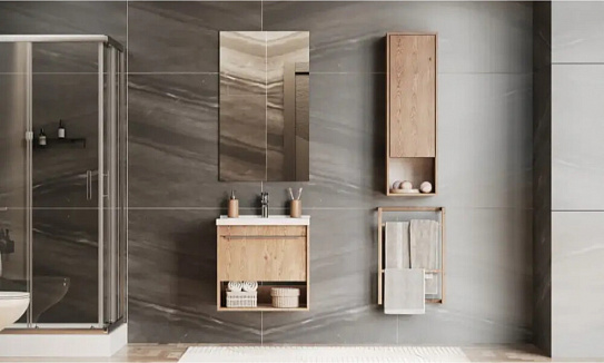 Тумба под раковину Aquaton Хоуп 60 1 створка Орех 1A287201HP6C0 (под рак.146528)