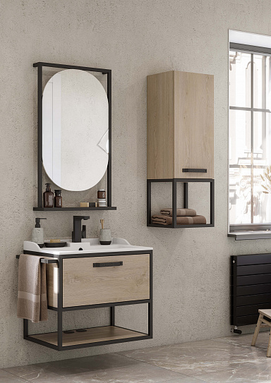 Тумба под накладную раковину Aquaton Лофт Фабрик 65 дуб эндгрейн 1A242301LTDU0