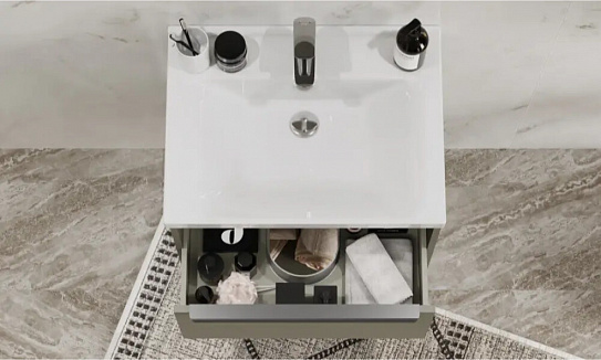 Тумба под раковину Aquaton Хоуп 60 1 створка Хаки 1A287201HP9D0 (под рак.146528)