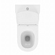 Унитаз безободковый напольный Vitra Vortex M50 тонкая крышка-сиденье с микролифтом 9889B003-7200