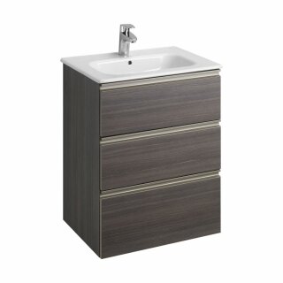 Тумба под раковину Roca The Gap 60 городской дуб 3 ящика A857404402