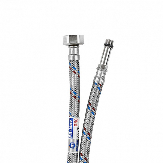 Подводка тонкий штуцер М-(10*1*35) Х 1/2 " 60 см MATEU длинный, 721060086