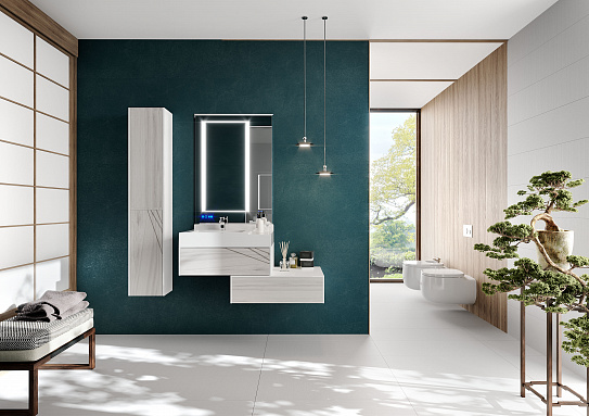 Тумба без раковины Акватон Сакура 80 ольха наварра белый глянец 1A236401SKW80