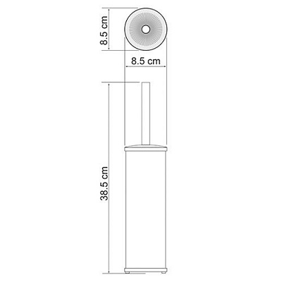 Щетка для унитаза напольная WasserKRAFT K-1027WHITE