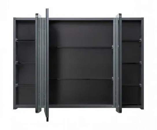 Зеркальный шкаф AQUATON Ар-Деко 85 серый кобальт 1A280602DD8D0