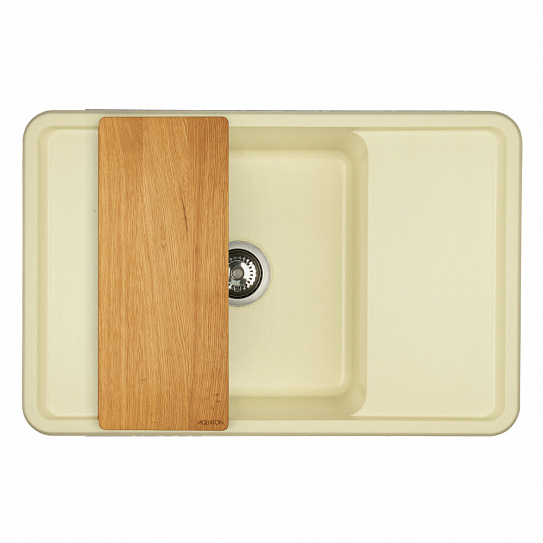 Мойка гранитная Акватон Беллис 780 х 510 шампань 1A725032BS290