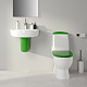 Унитаз-компакт Sanita Luxe Best Color Green (сиденье дюропласт, микролифт) BSTSLCC09130522