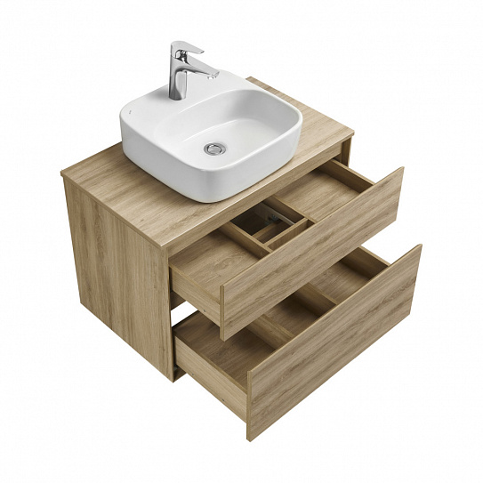 Тумба под накладную раковину Aquaton Либерти 75 дуб эльвезия 1A279501LYC70