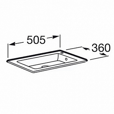 Раковина мебельная Roca Debba Unik 50x36 32799J00Y