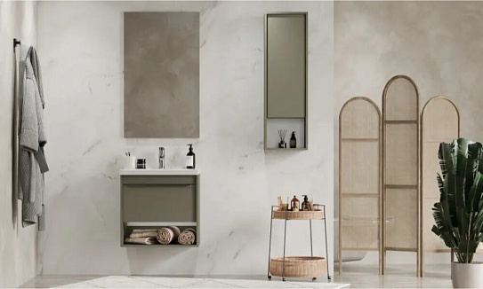 Тумба под раковину Aquaton Хоуп 60 1 створка Хаки 1A287201HP9D0 (под рак.146528)