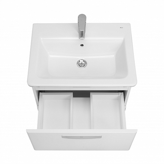 Тумба с раковиной Roca The Gap 60 ZRU9302734, белая матовая
