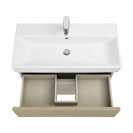 Тумба под раковину Roca Oleta 80 капучино, 2 ящика, A857640515